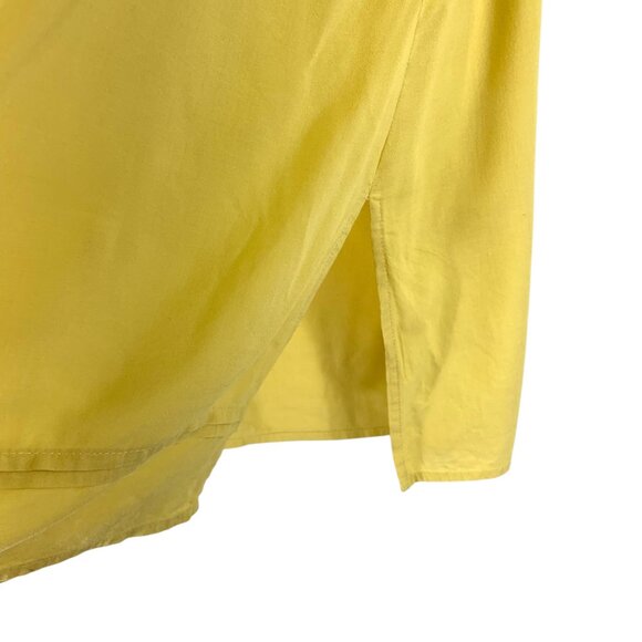 plus size tunic blouse top 3/4 sleeve button down linen blend SZ16 ADDITION ELLE - Picture 7 of 13